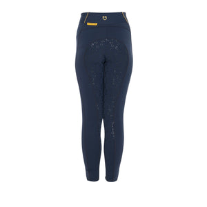 Girls' Slim Fit Grip Leggings With Logo navy / 8 YEARS
