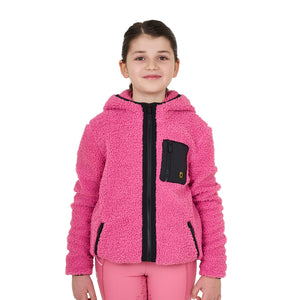 Kids' fleece sweatshirt with front zip CHATEAU ROSE / 8 YEARS
