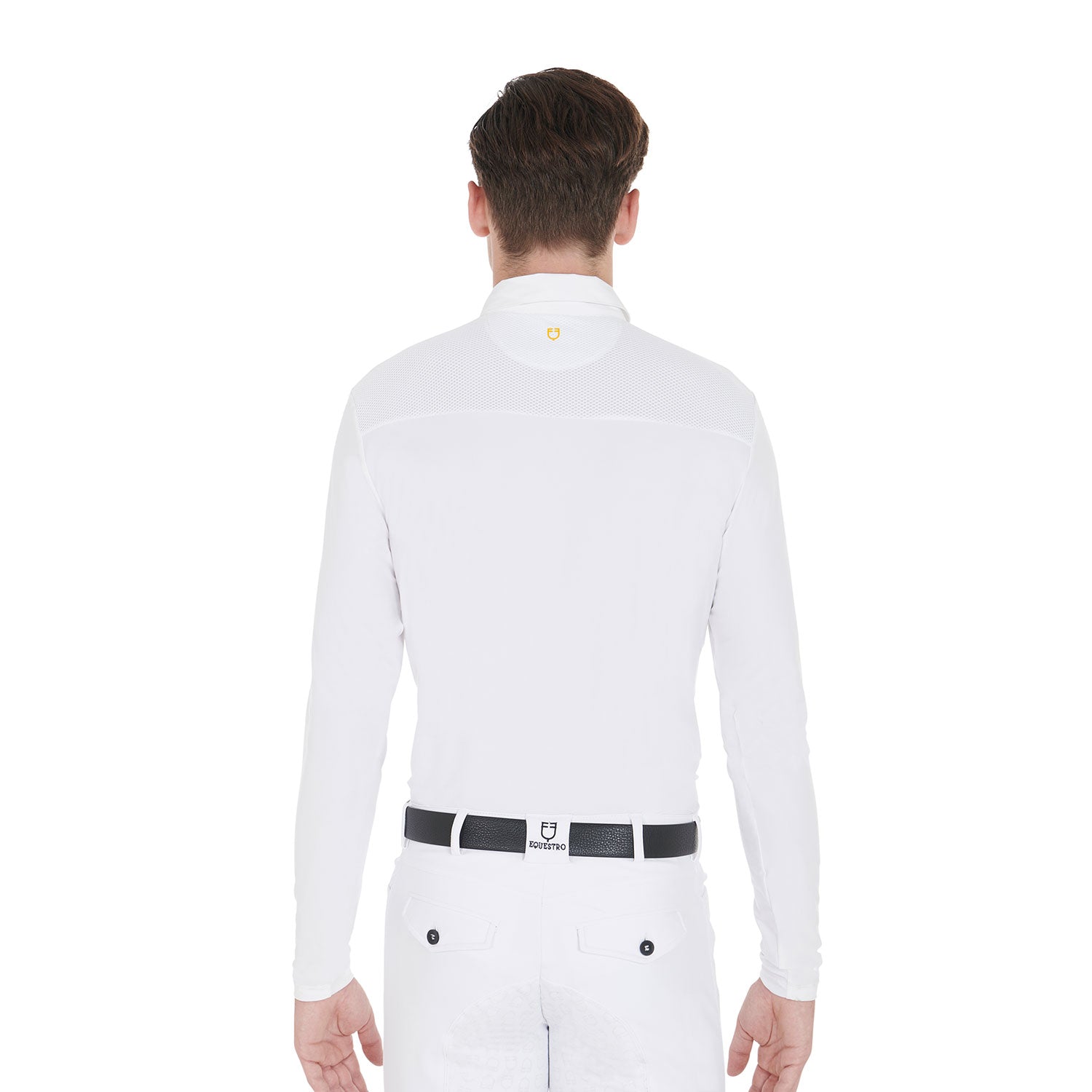 Men'S Long Sleeved Competition Polo Shirt