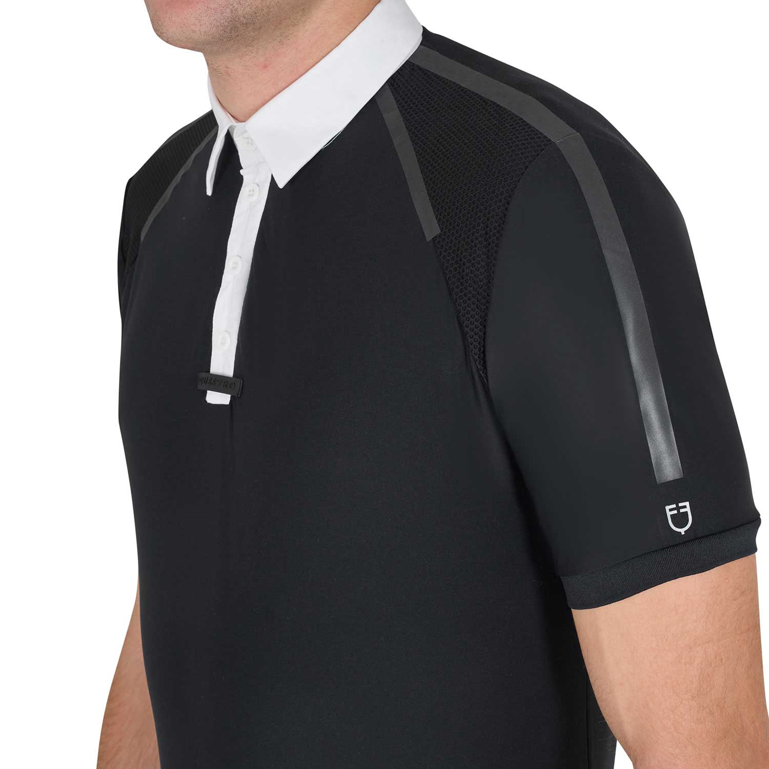 Men'S Slim Fit Competition Polo Shirt Half Sleeve black / L