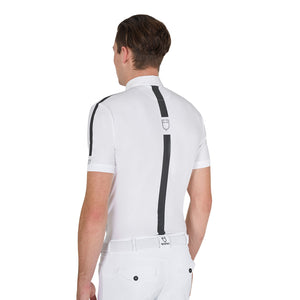 Men'S Slim Fit Competition Polo Shirt Half Sleeve white / XXL