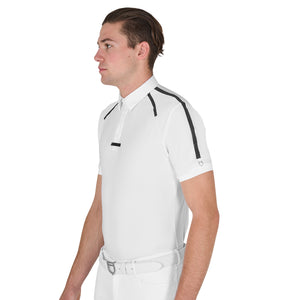 Men'S Slim Fit Competition Polo Shirt Half Sleeve white / XXL