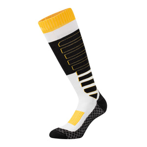 Sock In Technical And Breathable Fabric With Logo Black/White/Yellow / L