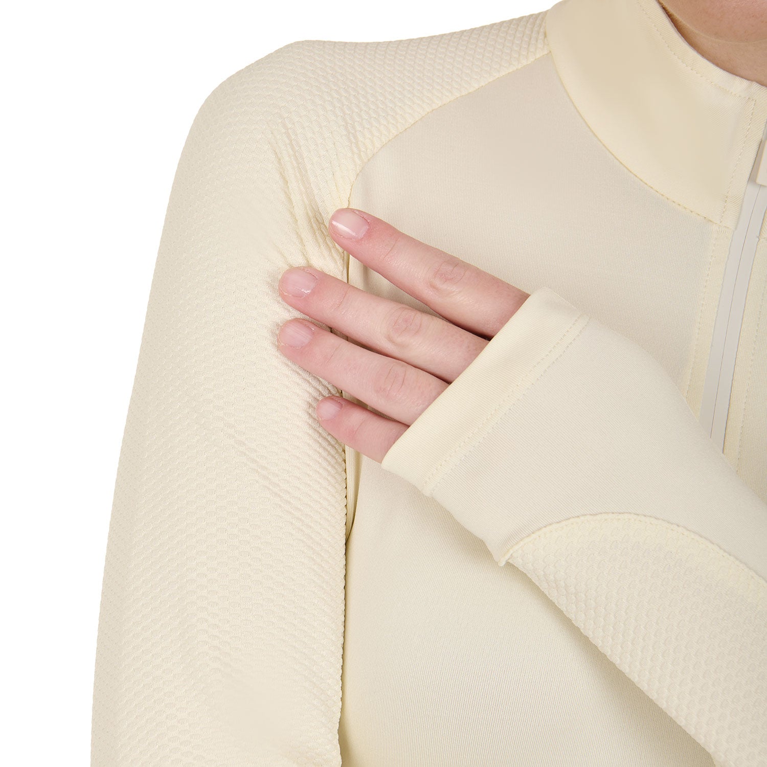 equestro women's slim fit long sleeve base layer