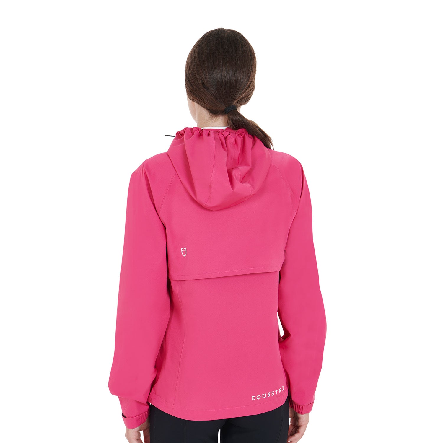Women's three-layer technical raincoat FUCSIA / L