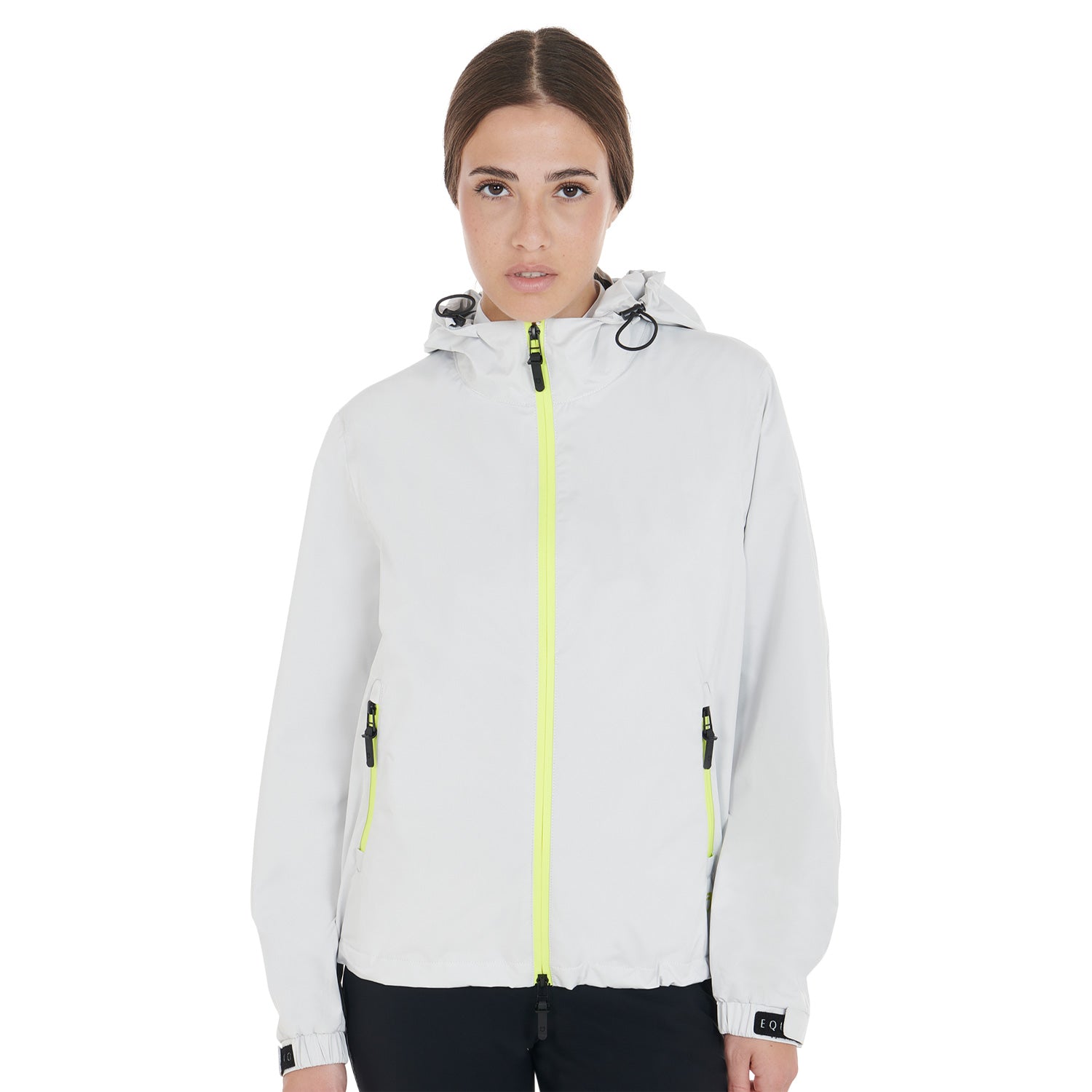 Women's three-layer technical raincoat white / L