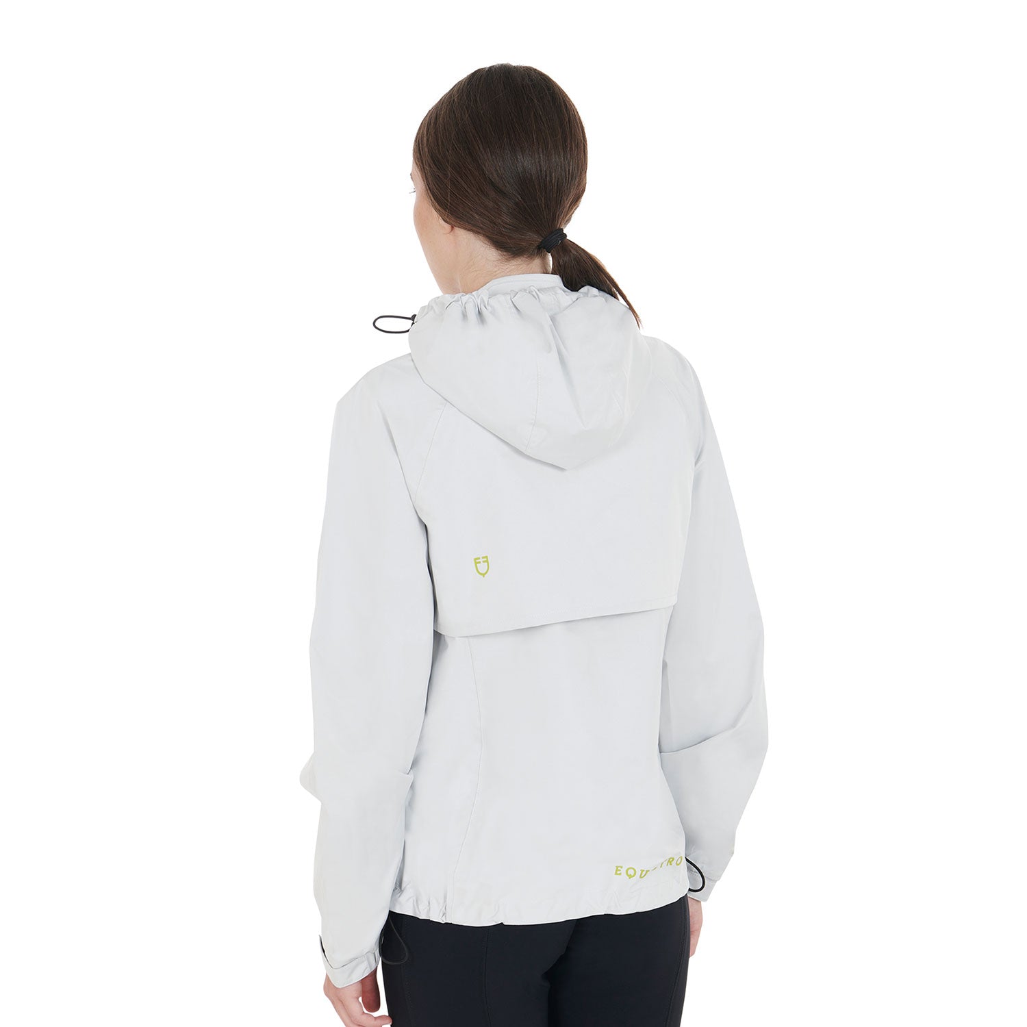 Women's three-layer technical raincoat white / L