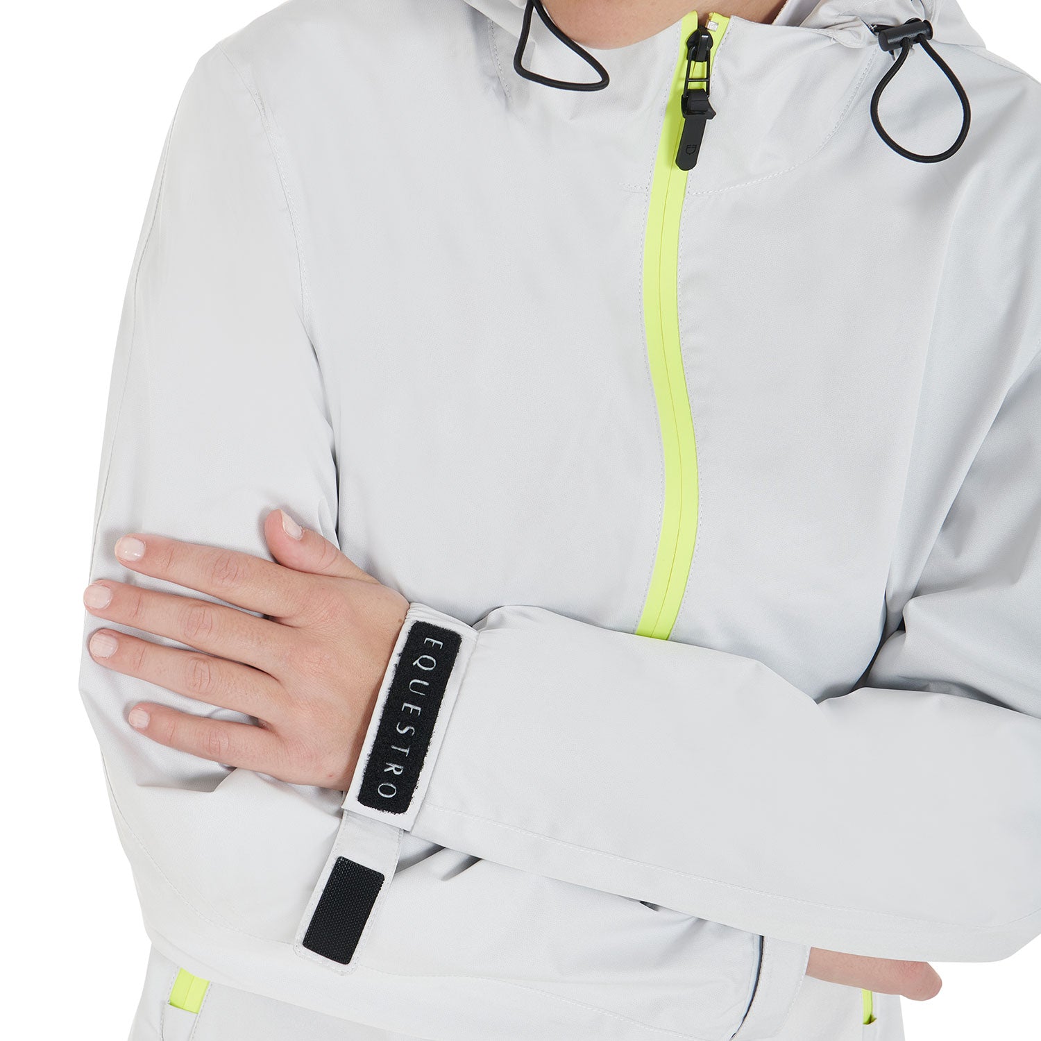 Women's three-layer technical raincoat white / L