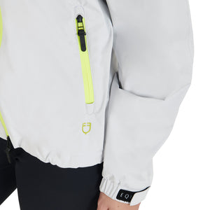 Women's three-layer technical raincoat white / L