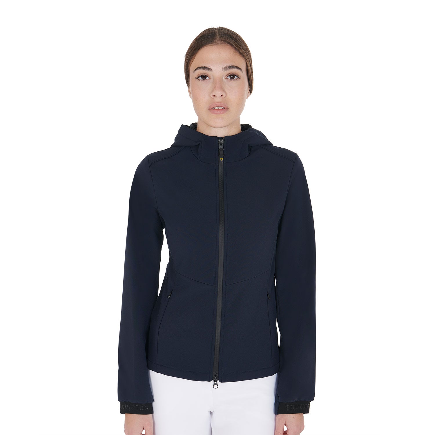 Women's slim fit softshell jacket with concealed pockets NAVY BLAZER (19-3923) / XS