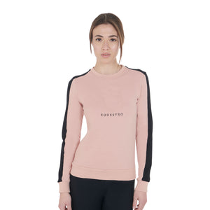 Women'S Crewneck Sweatshirt With Printed Logo cameo rose (14-1310) / XXL