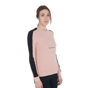 Women'S Crewneck Sweatshirt With Printed Logo cameo rose (14-1310) / XXL