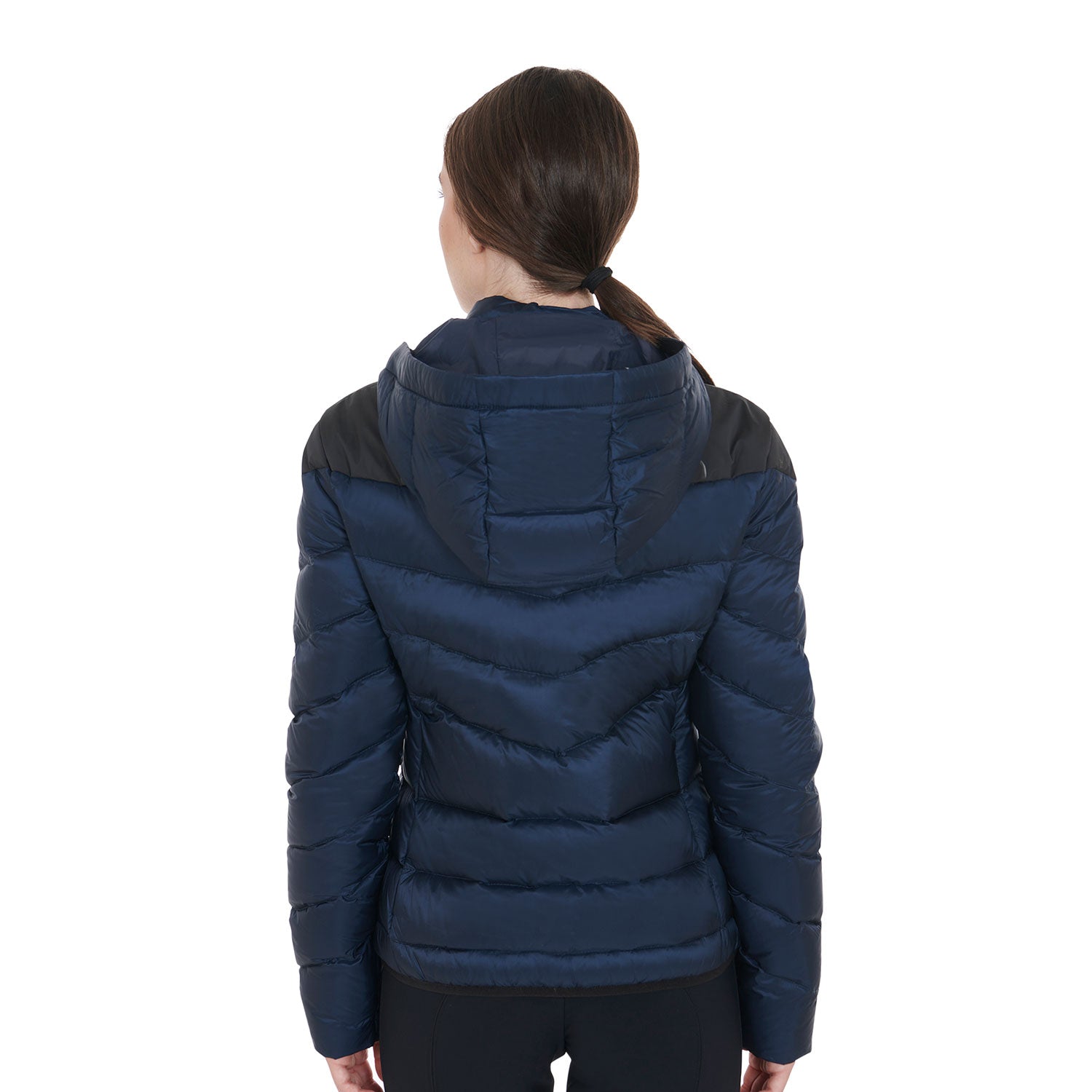 Women'S Slim Fit Down Jacket With Removable Hood navy / XXL