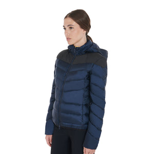 Women'S Slim Fit Down Jacket With Removable Hood navy / XXL