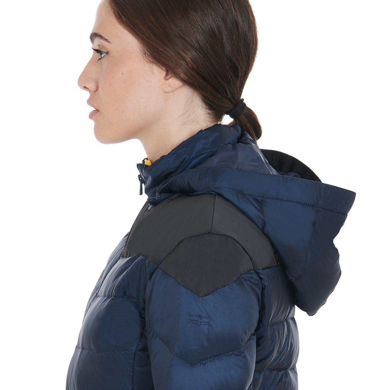 Women'S Slim Fit Down Jacket With Removable Hood navy / L