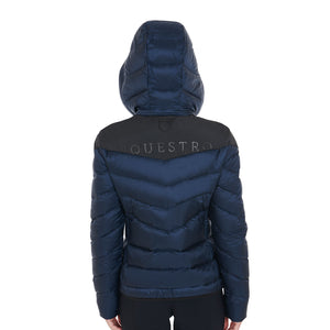 Women'S Slim Fit Down Jacket With Removable Hood navy / XXL