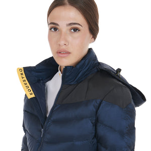 Women'S Slim Fit Down Jacket With Removable Hood navy / L