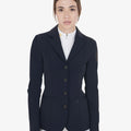Women's competition jacket with contrasting embroidered logo NAVY / XS