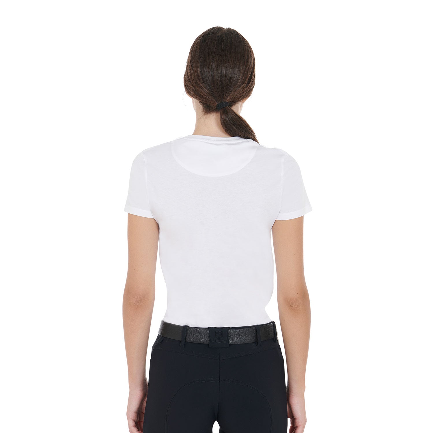 WOMEN'S MIRROR HORSE COTTON T white / L
