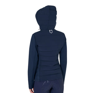 WOMEN'S JERSEY+SCUBA TECHNICAL DOWN JACKET NAVY BLAZER (19-3923) / XS