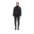WOMEN'S CROPPED STRETCH FABRIC JACKET BLACK / XS