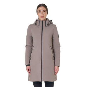 WOMEN'S BASIC LONG PUFFER JACKET BRINDLE (18-1110) / XS