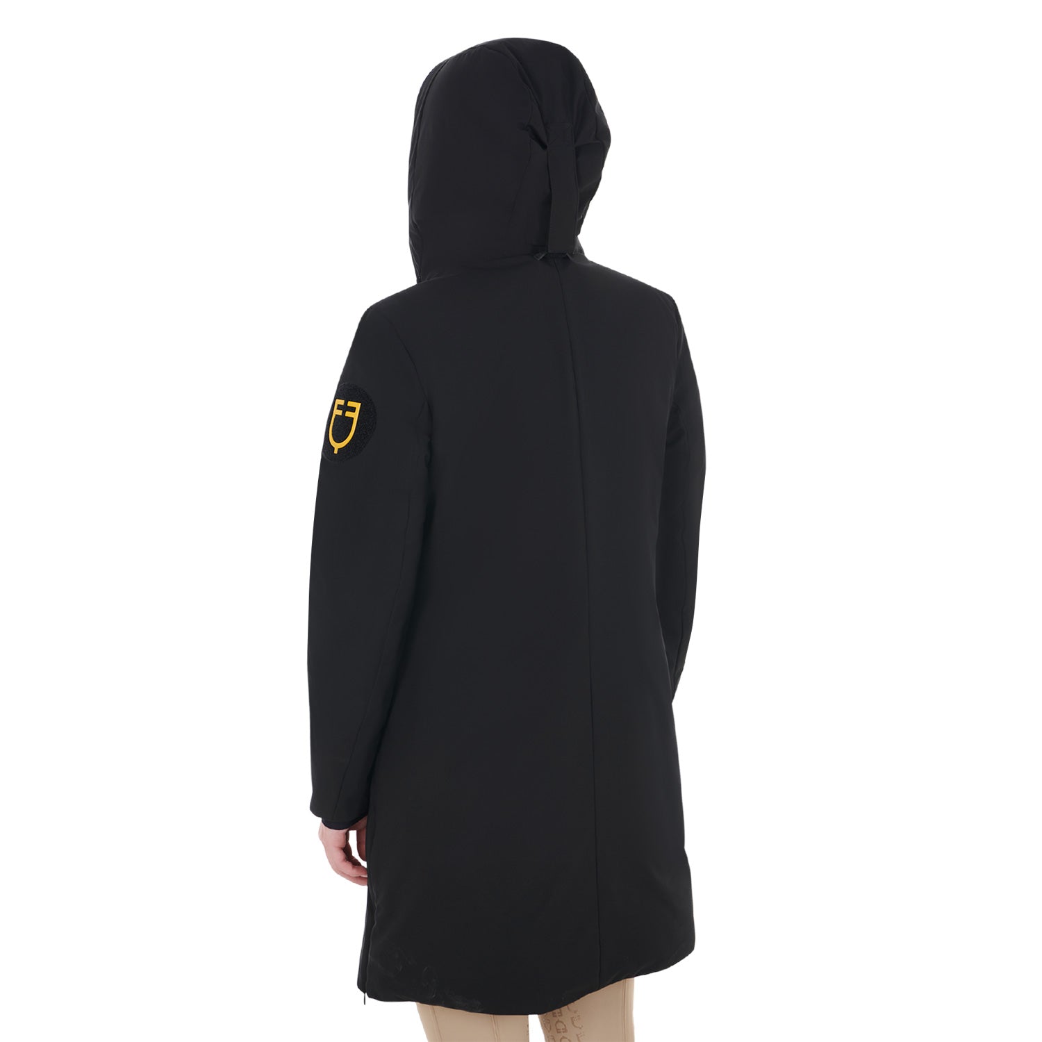 WOMEN'S BASIC LONG PUFFER JACKET BLACK / XS