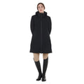 WOMEN'S BASIC LONG PUFFER JACKET BLACK / XS