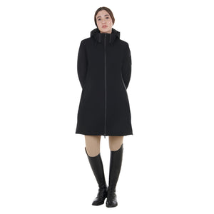WOMEN'S BASIC LONG PUFFER JACKET BLACK / XS