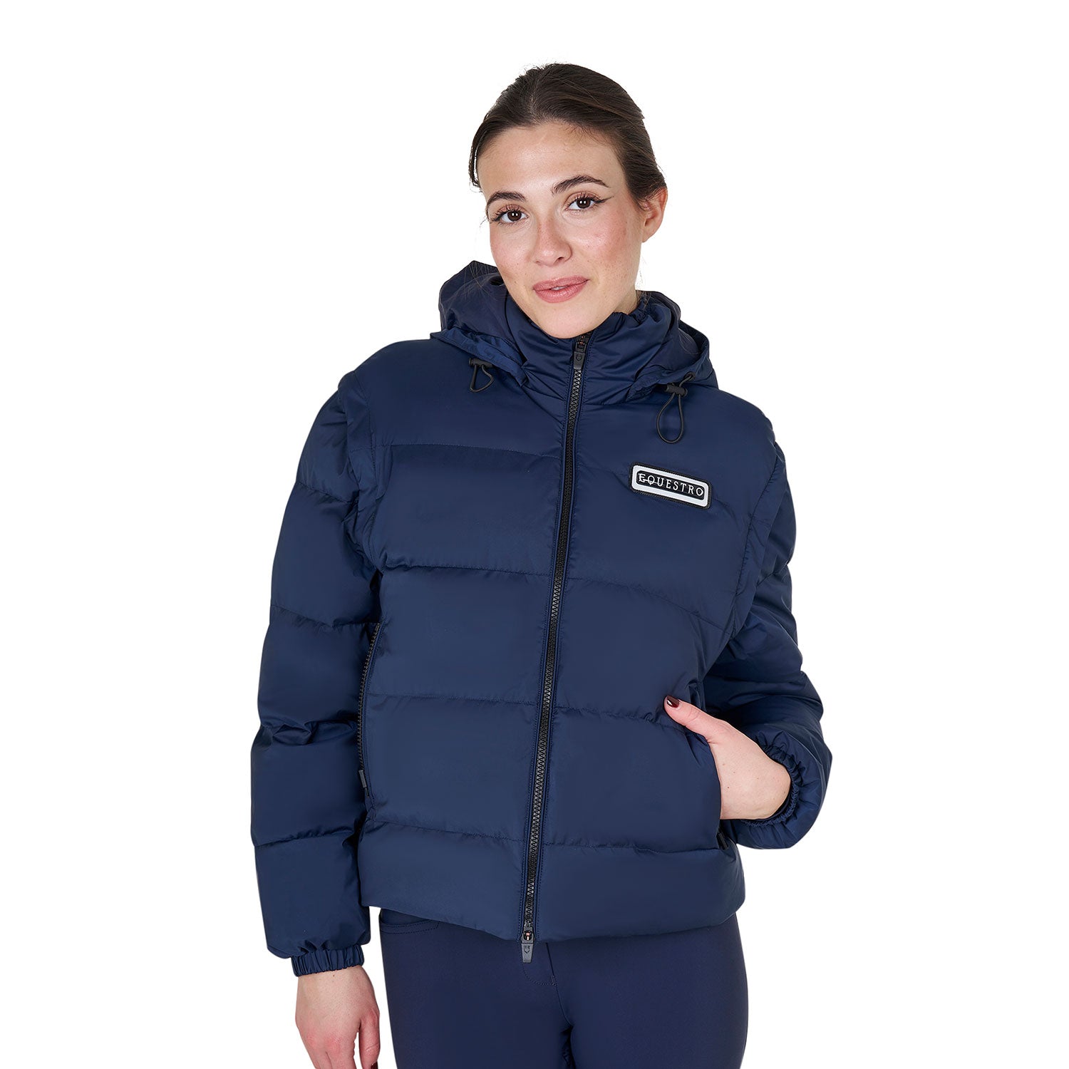 Women's 3-in-1 down jacket with detachable inserts NAVY BLAZER (19-3923) / XL