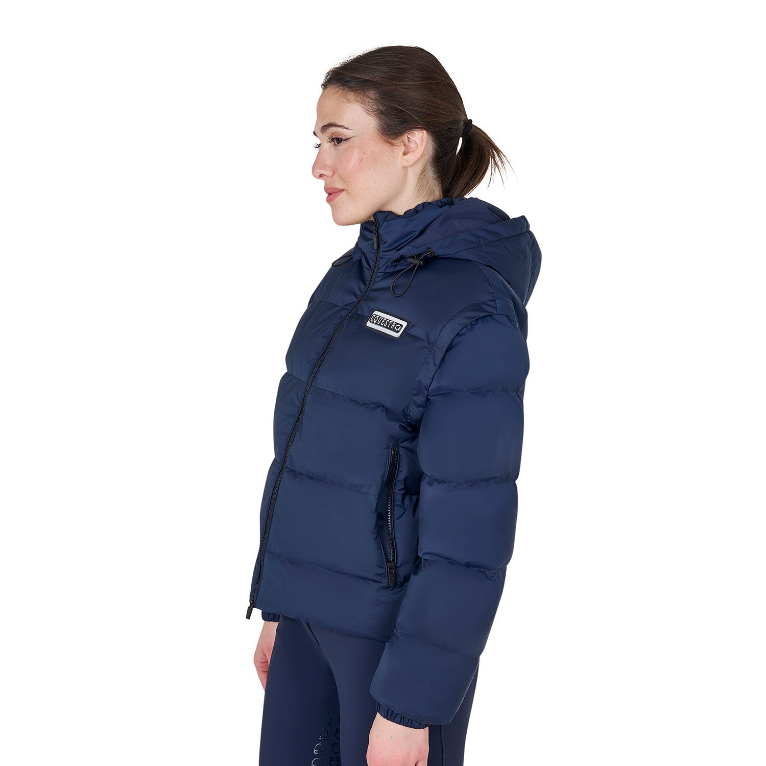 Women's 3-in-1 down jacket with detachable inserts NAVY BLAZER (19-3923) / XL