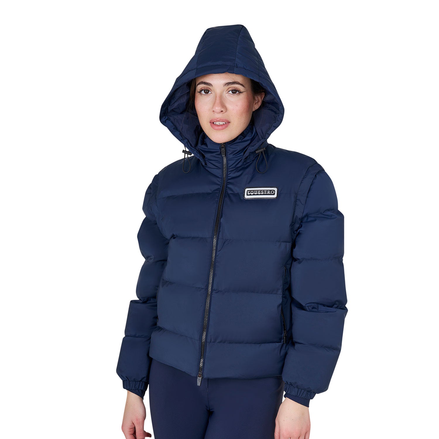 Women's 3-in-1 down jacket with detachable inserts NAVY BLAZER (19-3923) / XL
