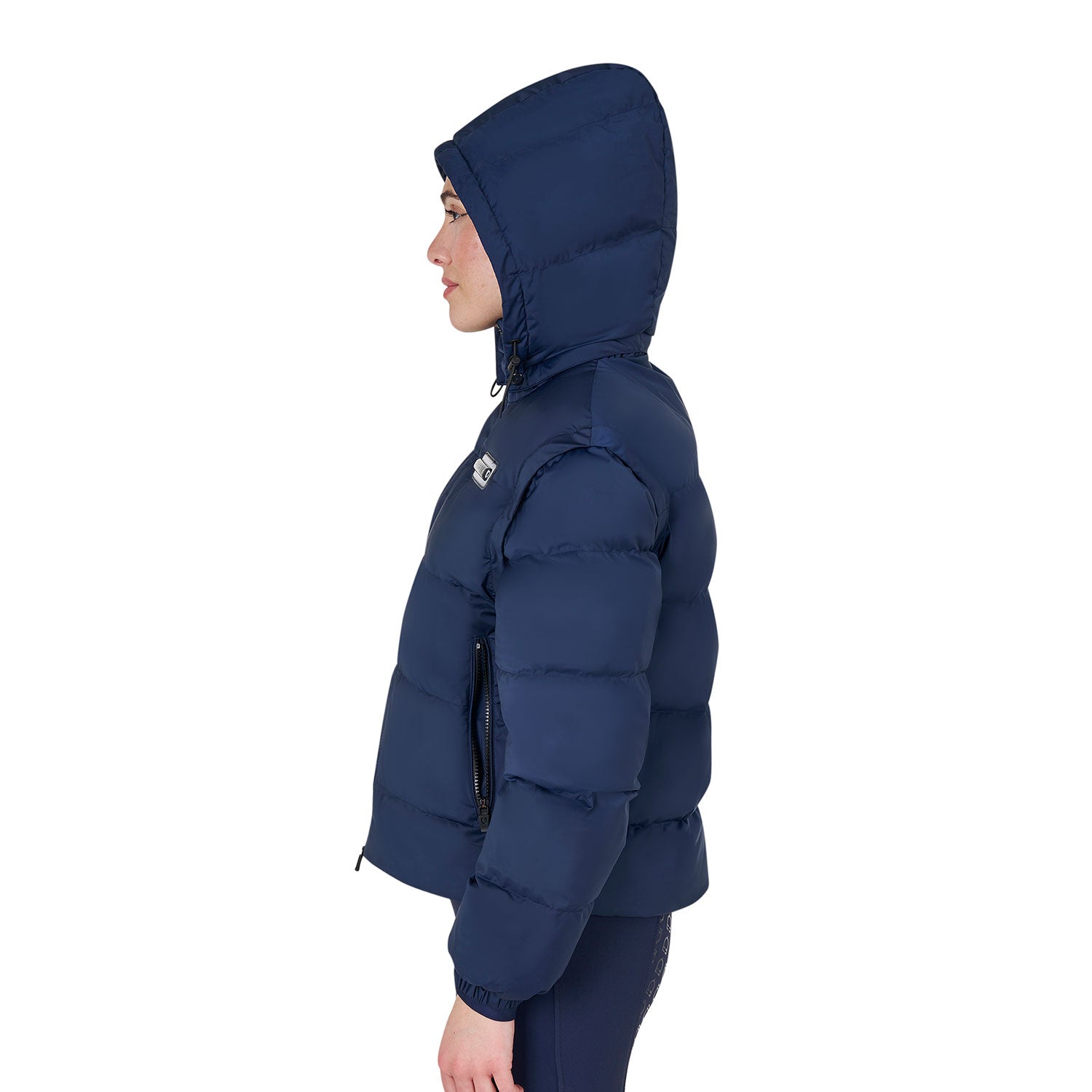 Women's 3-in-1 down jacket with detachable inserts NAVY BLAZER (19-3923) / XL