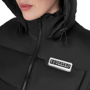 Women's 3-in-1 down jacket with detachable inserts BLACK / XL