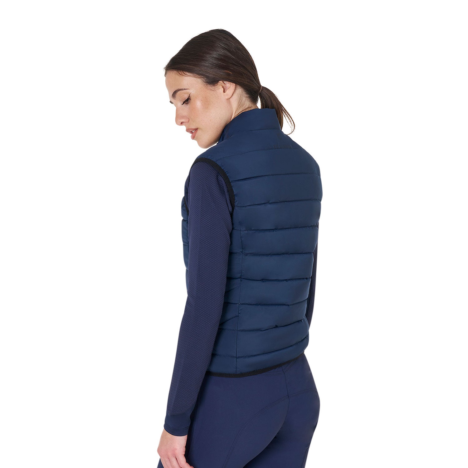 women's nylon vest Navy (19-3923) / XL