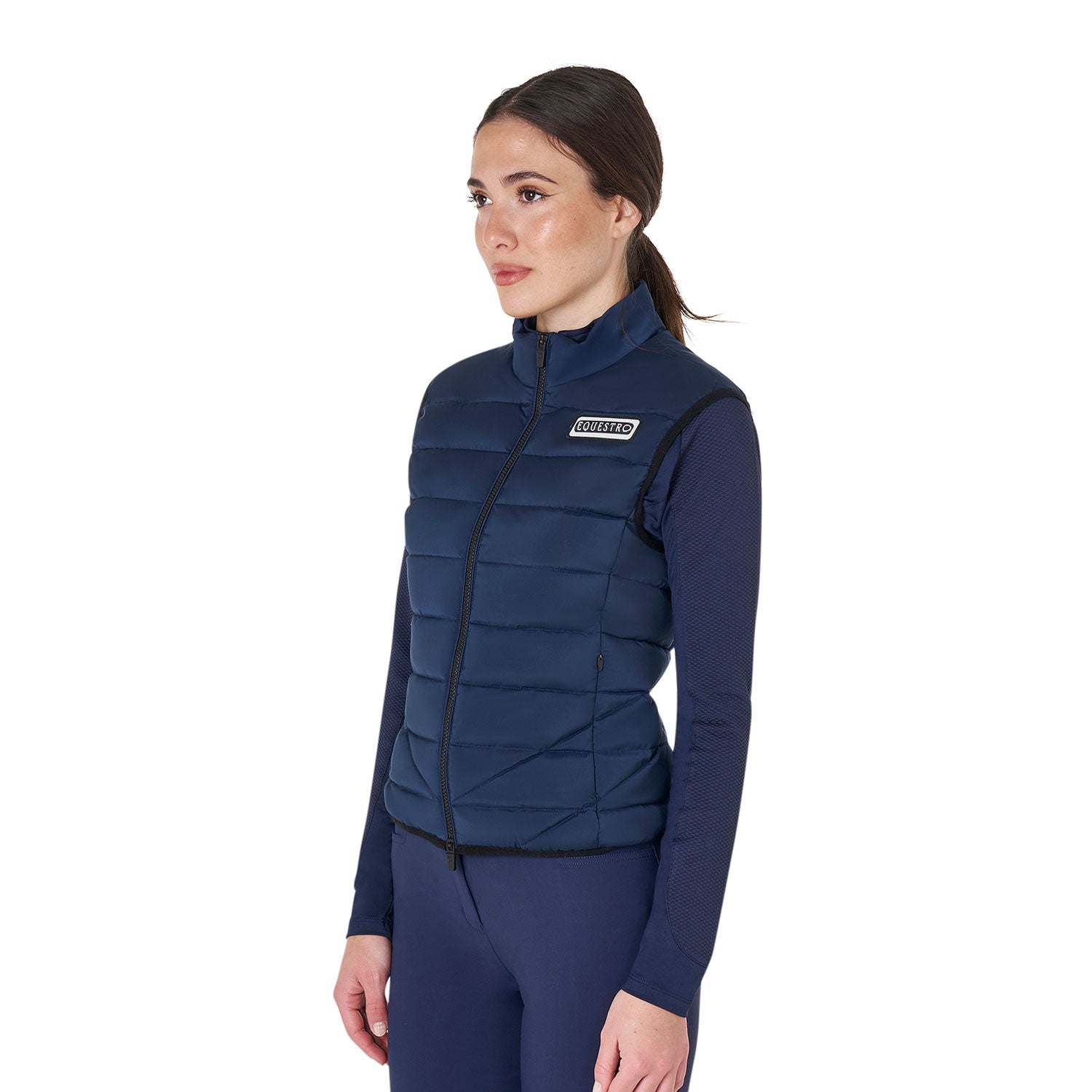 women's nylon vest Navy (19-3923) / XL