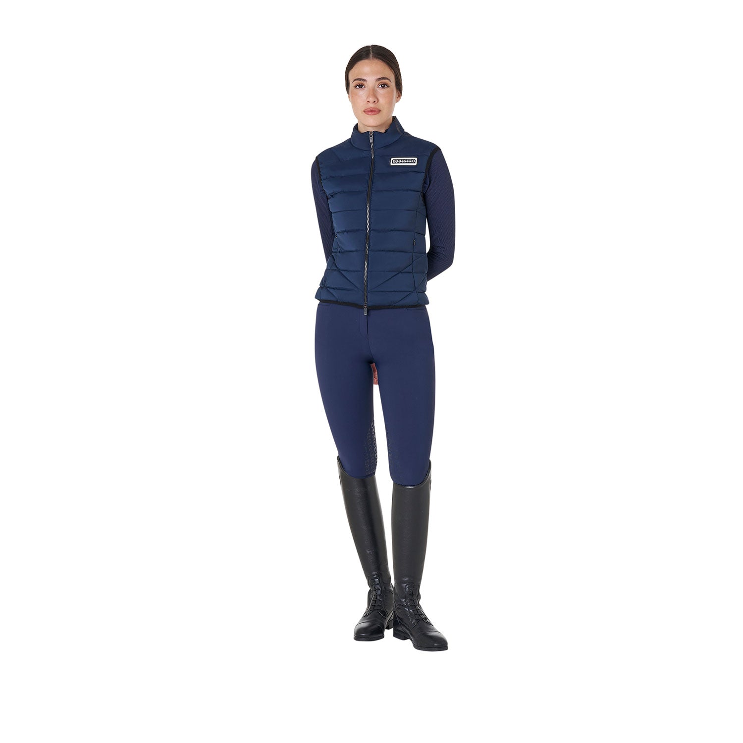 women's nylon vest Navy (19-3923) / XL