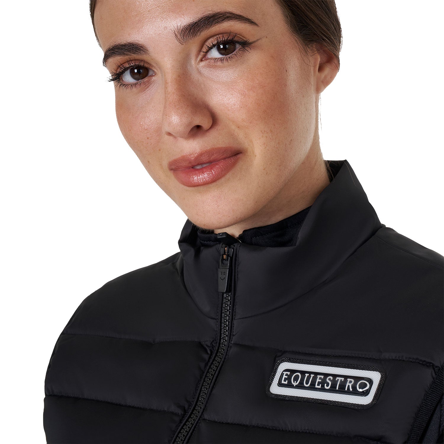 women's nylon vest BLACK / XS