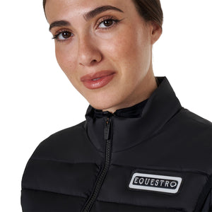 Women's nylon vest BLACK / XS