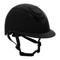 Women's helmet with wide visor and embossed logo homologation EN 1384-2023