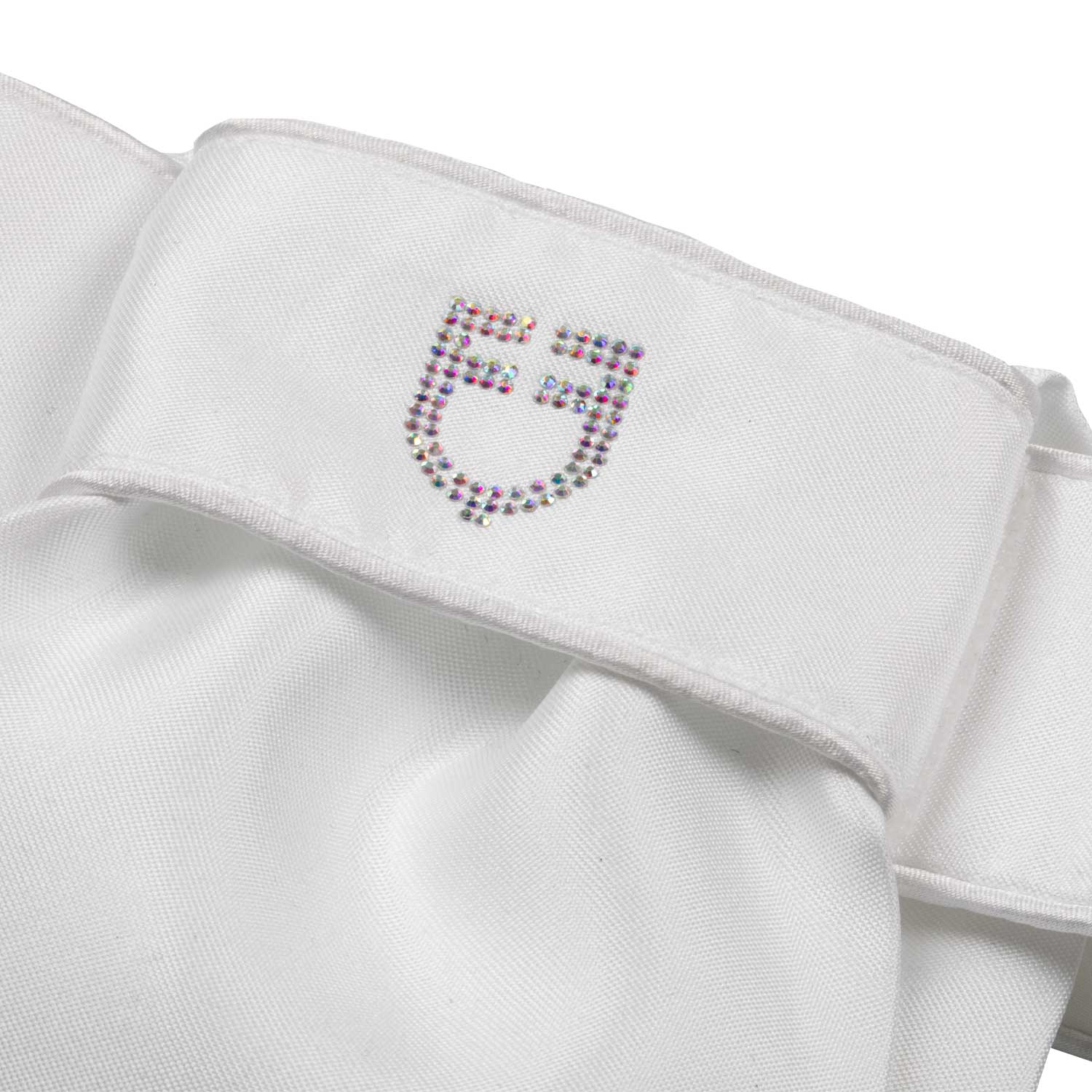 Dressage plastron rhinestone logo