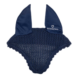 Knitted fly veil with elastic ears NAVY