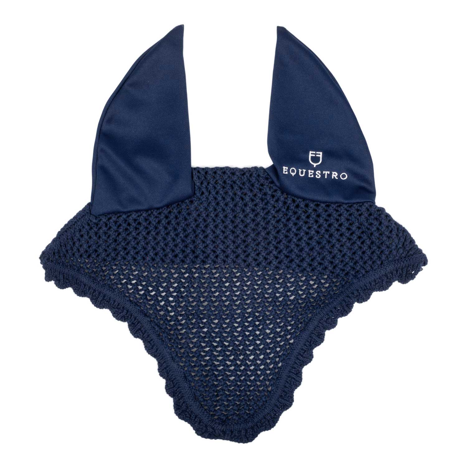 Knitted fly veil with elastic ears NAVY