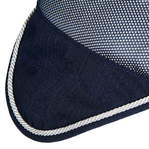 Cotton Fly Veil And Perforated Mesh Fabric navy / Cob