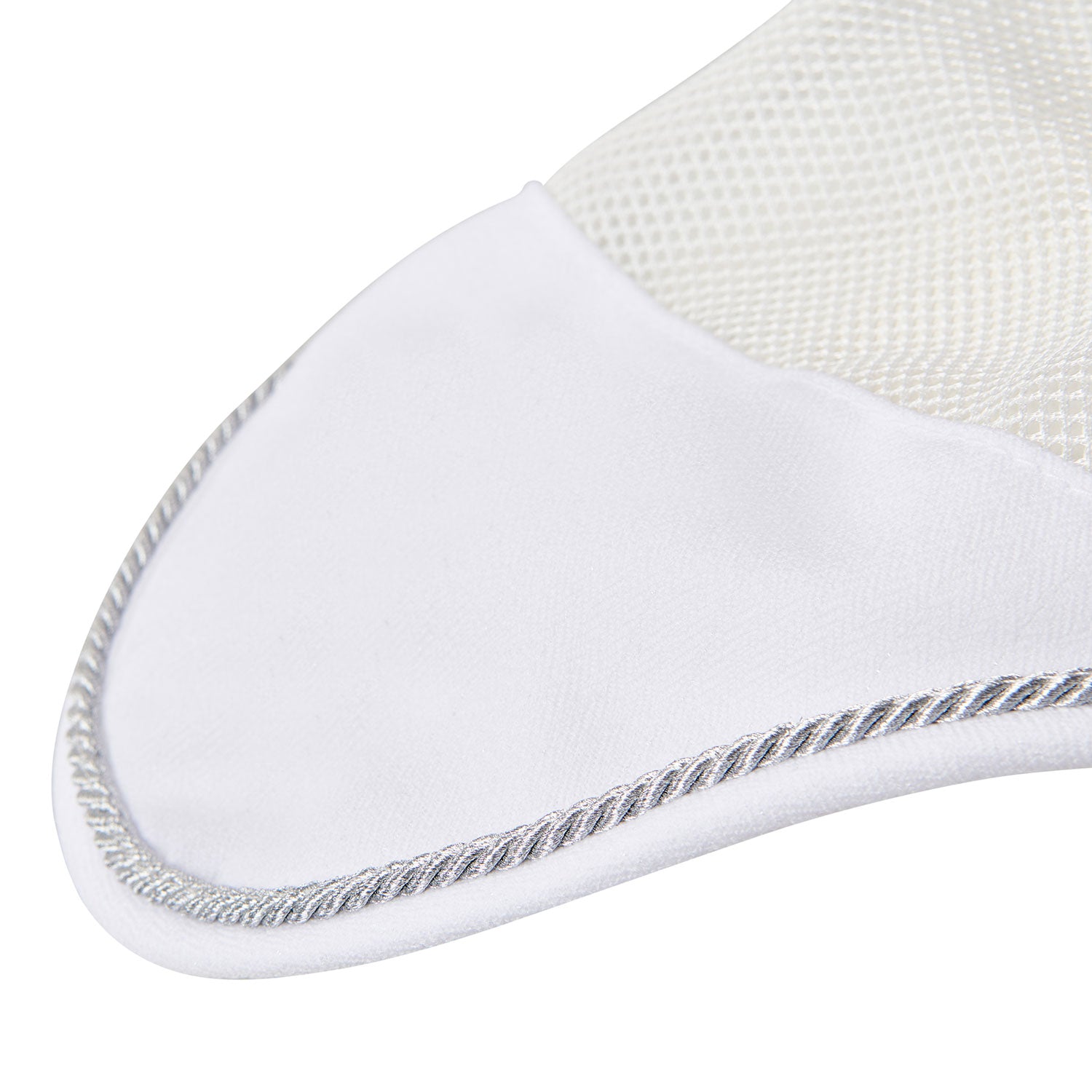 Cotton Fly Veil And Perforated Mesh Fabric white / cob