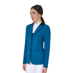 Women's three-button competition jacket BLUE CORAL (19-4526) / XL