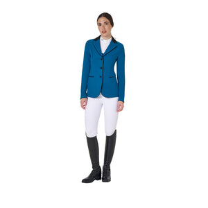 Women's three-button competition jacket BLUE CORAL (19-4526) / XL