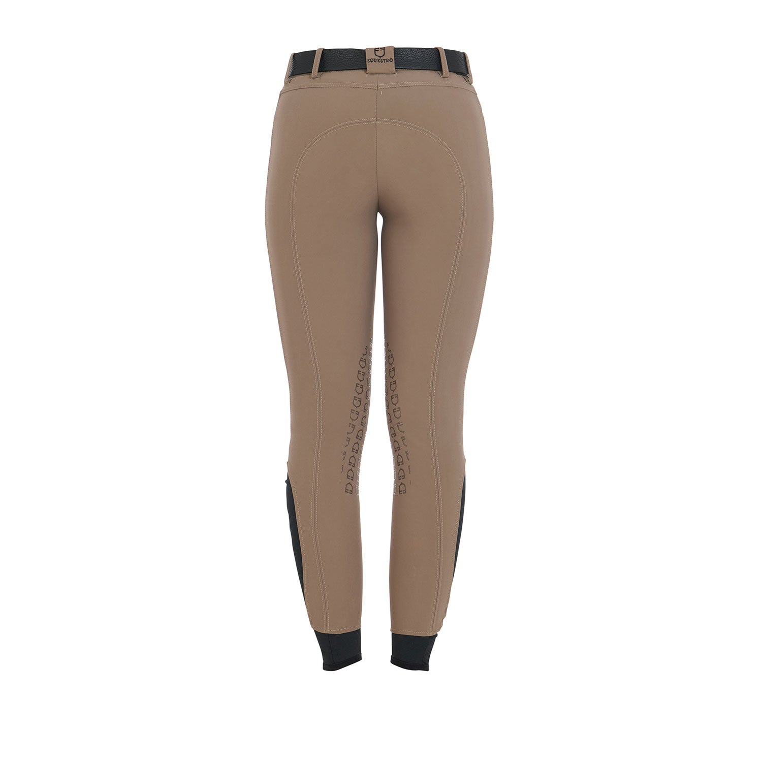 Women's slim fit grip breeches with logo WALNUT (18-1112) / 50
