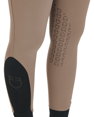 Women's slim fit grip breeches with logo WALNUT (18-1112) / 50