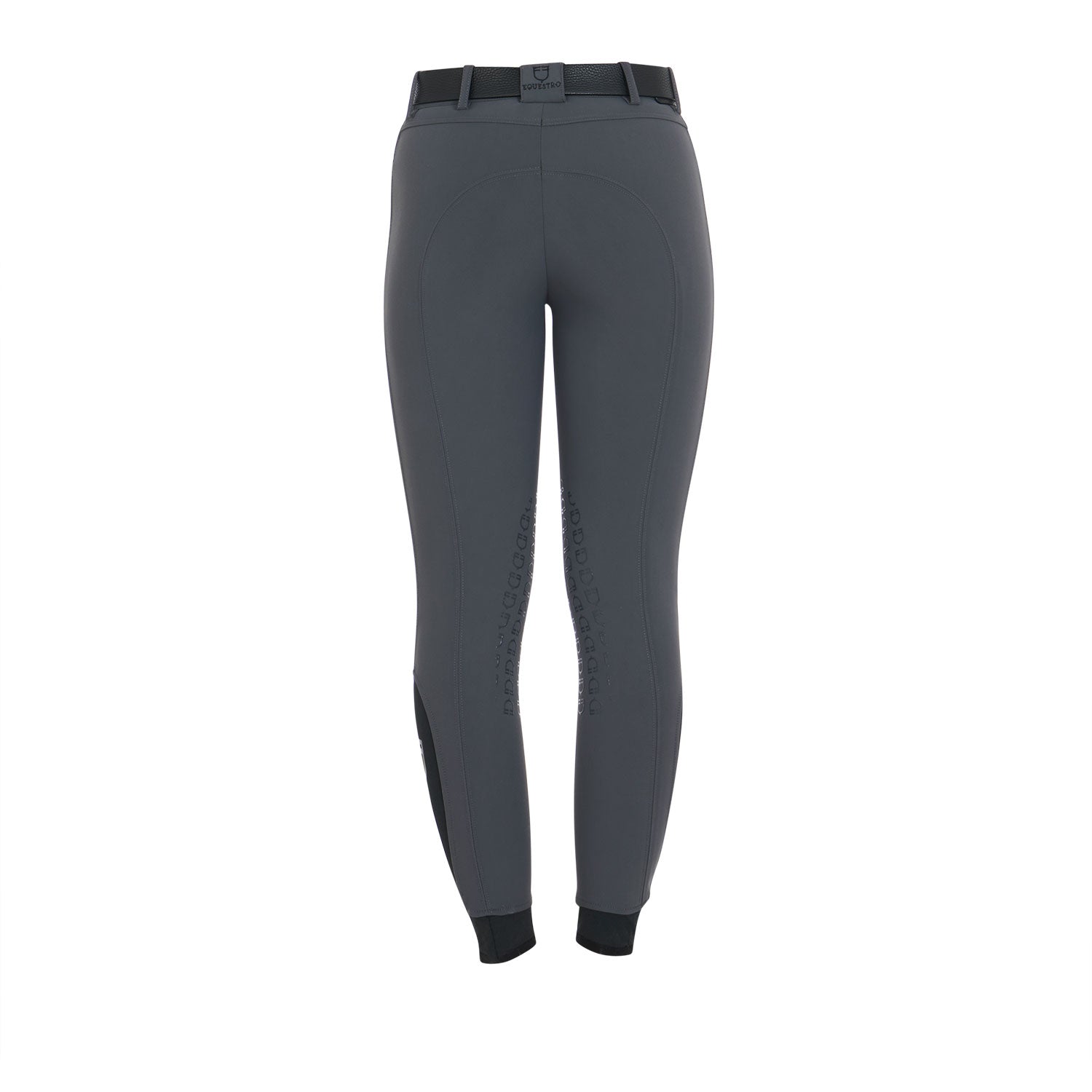 Women's slim fit grip breeches with logo ASPHALT (19-0201) / 50